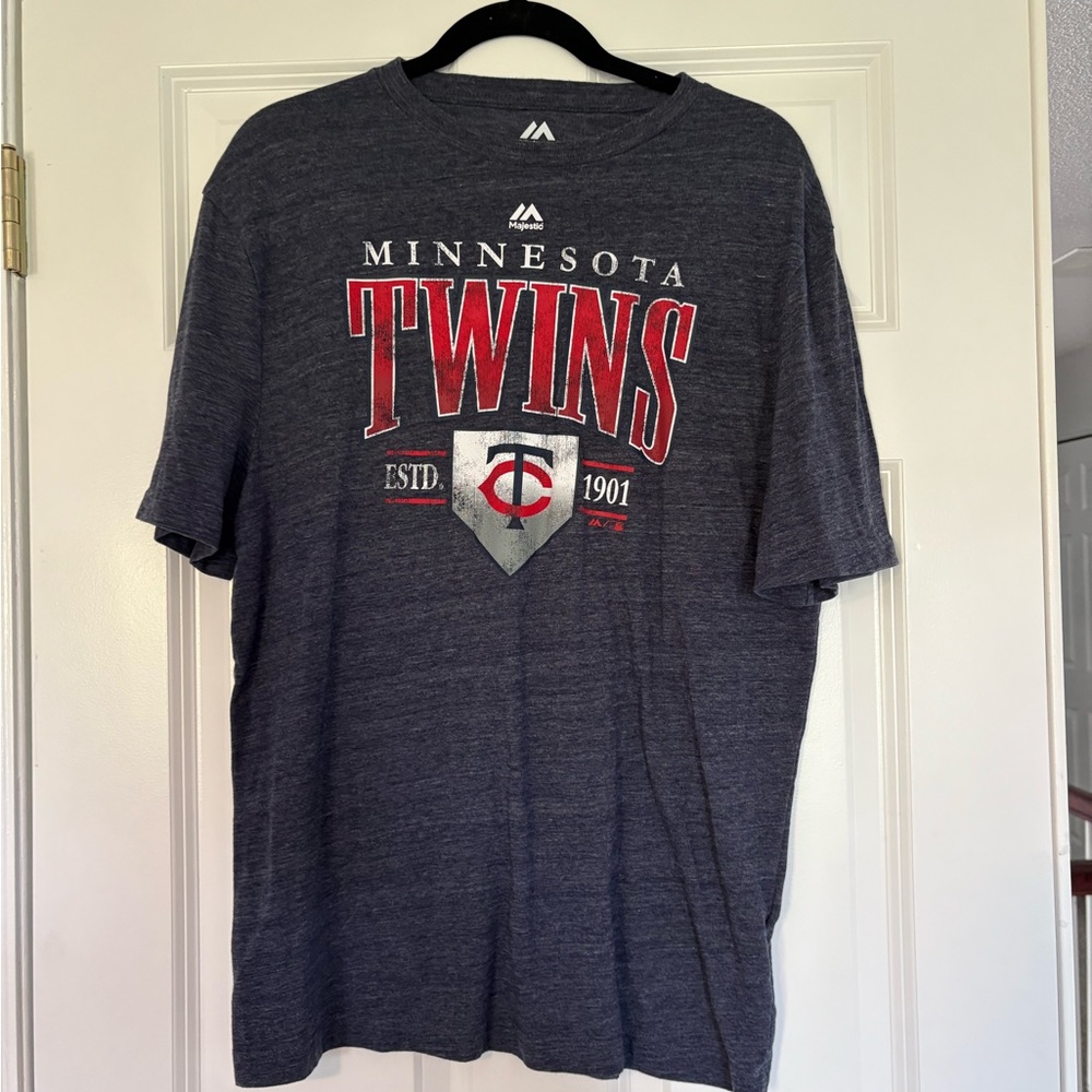 Majestic Minnesota Twins Gray T-Shirt